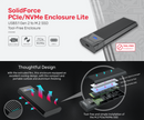 UNITEK USB 3.1 Gen2 to M.2 SSD Tool-Free (PCIe/NVMe) Enclosure. SuperSpeed 10Gbps Data Transmission Rate with USB-C 3.1 or Thunderbolt 3. Made for 2242, 2260, 2280 Size M.2 PCIe NVMe M-Key SSDs. - Office Connect 2018