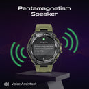 PROMATE IP67 Sport Watch with 1.53" Round Screen & BT Calling. Fitness Tracker, Pedometer, Blood Presure Prediction, Heart Rate Real Time, Smart Notifications, Over 100 Customized Watch Faces. Green - Office Connect 2018