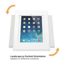 BRATECK Anti-Theft Countertop/Wall Mount Tablet Kiosk. For 9.7/10.2 iPad, 10.5 iPad Air/ iPad Pro, 10.1 Samsung Galaxy Tab A 2019. Heavy-Duty Steel Construction, 90deg Rotation. - Office Connect 2018