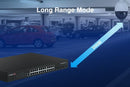 EDIMAX 24 Port Gigabit PoE+ Web Smart Surveillance Switch with 4 Port 10GbE SFP+ Uplinks. Supports up to 30W Per PoE Port (Total Power Budget: 400W) Long Range up to 200m at 10Mbps. - Office Connect 2018