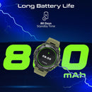 PROMATE IP67 Sport Watch with 1.53" Round Screen & BT Calling. Fitness Tracker, Pedometer, Blood Presure Prediction, Heart Rate Real Time, Smart Notifications, Over 100 Customized Watch Faces. Green - Office Connect 2018