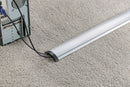 BRATECK  2-Channel 1104x92mm Slim Aluminium Floor Cable Cover. Flexible Lid Design with Rugged End Caps. - Office Connect 2018