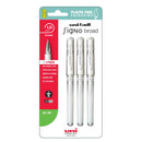 Uni Signo Broad 1.00mm White Hangsell 3pk - Office Connect 2018