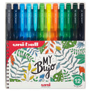Uni Signo RT1 0.7mm Retractable 12 Pack Botanical UMN155 - Office Connect 2018