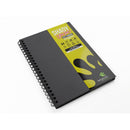 Artgecko Shady Sketchbook A4 80 Pages 40 Sheets 200gsm Black Toned Card - Office Connect 2018