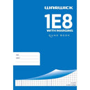Warwick Exercise Book 1E8 7mm Quad With Margin 32 Leaf A4 - Office Connect 2018