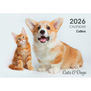 Collins Wall Calendar A4 Cats & Dogs 2026