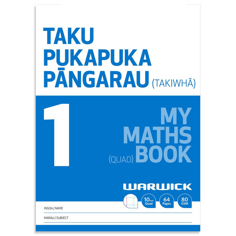 Warwick My Maths Book 1 10mm Quad 64 Page - Office Connect 2018