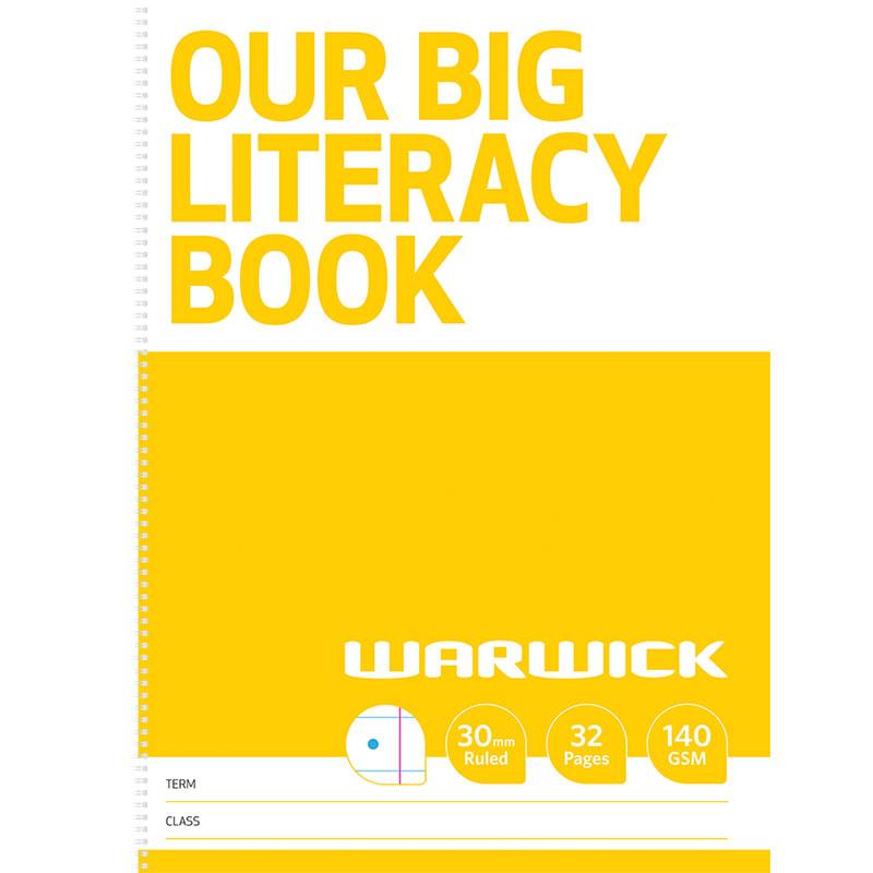 Warwick Our Big Literacy Modelling Book 30mm Ruled 32 Page | Office ...