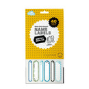 Spencil Write And Iron On Name Labels 40Pk Cool Blues - Office Connect 2018