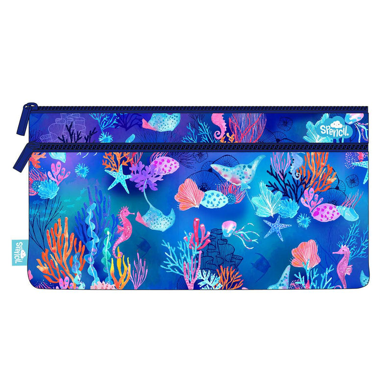 Spencil Coral Garden Pencil Case 340 X 170mm - Office Connect 2018