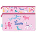 Spencil Doodle Dogs Junior A4 Twin Zip Pencil Case - Office Connect 2018
