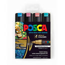 Uni Posca Marker 8.0mm Bold Chisel 4 Pack Metallic PC-8K - Office Connect 2018