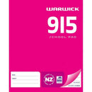 Warwick School Pad 9I5 9mm Ruled 36 Leaf 255 X 205mm - Office Connect 2018
