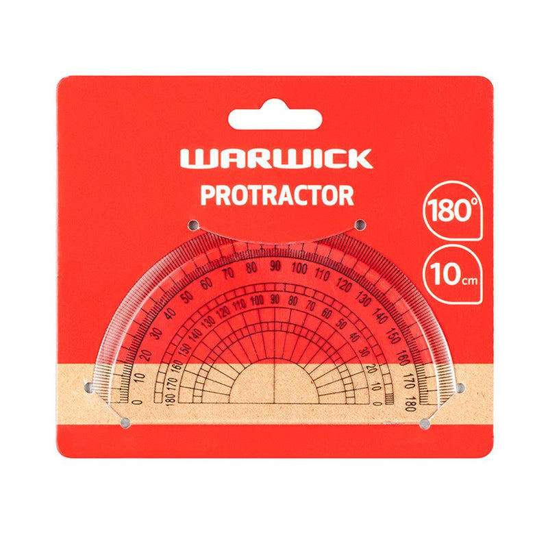 Warwick Protractor 10cm 180 Degrees - Office Connect 2018
