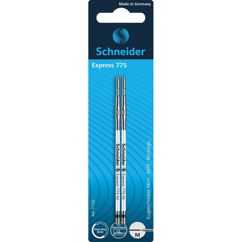 Schneider Refill 775 Medium Black Blister 2 pieces - Office Connect 2018