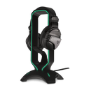 VERTUX Multi-Purpose Mouse Bungee with Headphone Stand & USB Hub. High Speed USB-A 3.0 Hub. Anti-Skid Feet. Dynamic LED Lights. Compatible with Mac/Win. 1.5m Cable. Black Colour - Office Connect 2018