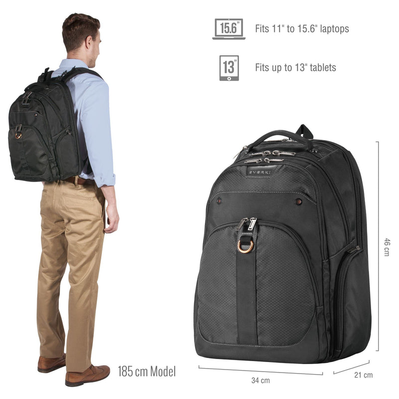 EVERKI Atlas Checkpoint Friendly Laptop Backpack, 11''~15.6'' Adaptable Compartment