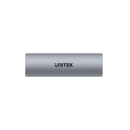 UNITEK USB-C 10Gbps to M.2 NVMe & SATA Enclosure with Tool-Free Installation. Compatible with M Key (PCIe/NVMe) & B+M Key (PCIe/NVMe or SATA/AHCI) M.2 SSD. Space Grey Colour. - Office Connect 2018