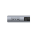 UNITEK USB-C 10Gbps to M.2 NVMe & SATA Enclosure with Tool-Free Installation. Compatible with M Key (PCIe/NVMe) & B+M Key (PCIe/NVMe or SATA/AHCI) M.2 SSD. Space Grey Colour. - Office Connect 2018