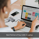 UNITEK 8-in-1 Multi-Port Hub with USB-C Connector. Supports PD100W & Includes 2x USB-A Ports, 1x HDMI Port (4K@30Hz), 1x VGA Port, 1x RJ45 Gig Ethernet JUNE Promo - Includes FREE C137W - Office Connect 2018