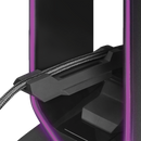 VERTUX Multi-Purpose Mouse Bungee with Headphone Stand & USB Hub. High Speed USB-A 3.0 Hub. Anti-Skid Feet. Dynamic LED Lights. Compatible with Mac/Win. 1.5m Cable. Black Colour - Office Connect 2018