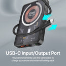 PROMATE 10000mAh Power Bank with Transparent Magsafe 15W Wireless Charging. Supports 20W Power Delivery. Includes 1x USB-C In/Out, 1x USB-A Ports. Carbon Fiber Design Charge 3x Devices. Black Colour. - Office Connect 2018
