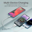 PROMATE 10000mAh Power Bank with Transparent Magsafe 15W Wireless Charging. Supports 20W Power Delivery. Includes 1x USB-C In/Out, 1x USB-A Ports. Carbon Fiber Design Charge 3x Devices. Black Colour. - Office Connect 2018
