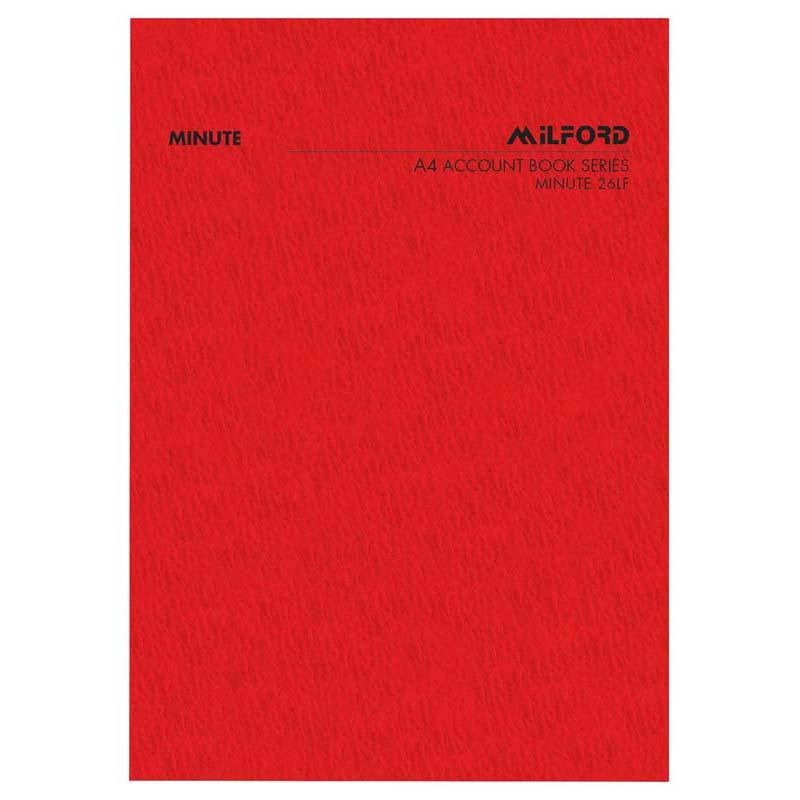 Milford A4 Minute 26 Leaf Limp Account Book - Office Connect 2018