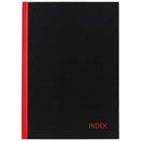 Milford Notebook Indexed Red & Black A6 100lf - Office Connect 2018