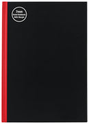 Milford Notebook A5 7Mm 68gsm With Margin Red & Black 100lf - Office Connect 2018