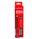 Warwick HB Pencil with Name Plate Bilingual Pack 6 Hexagonal