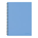 Collins Notebook Wiro A4 Sky Blue Side Open Ruled 7mm 100 Leaf