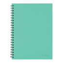 Collins Notebook Wiro A4 Sage Green Side Open Ruled 7mm 100 Leaf