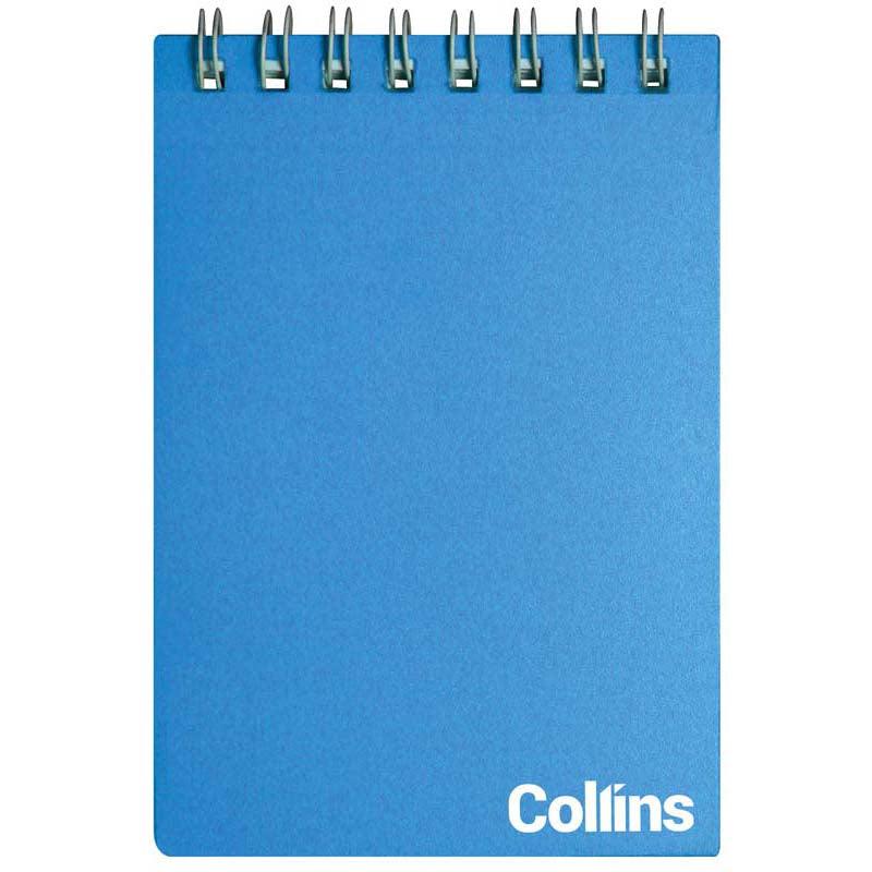 Collins Notebook Wiro Polyprop Ice Blue Top Opening 77x112 5mm Ruled 48 Leaf - Office Connect 2018