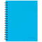 Collins Notebook Wiro 225x175 Ice Blue 100 Leaf Side Opening - Office Connect 2018