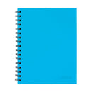 Collins Notebook Wiro 225x175 Sky Blue Side Open Ruled 7mm 100 Leaf