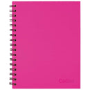 Collins Notebook Wiro 225x175 Shocking Pink 100 Leaf Side Opening - Office Connect 2018