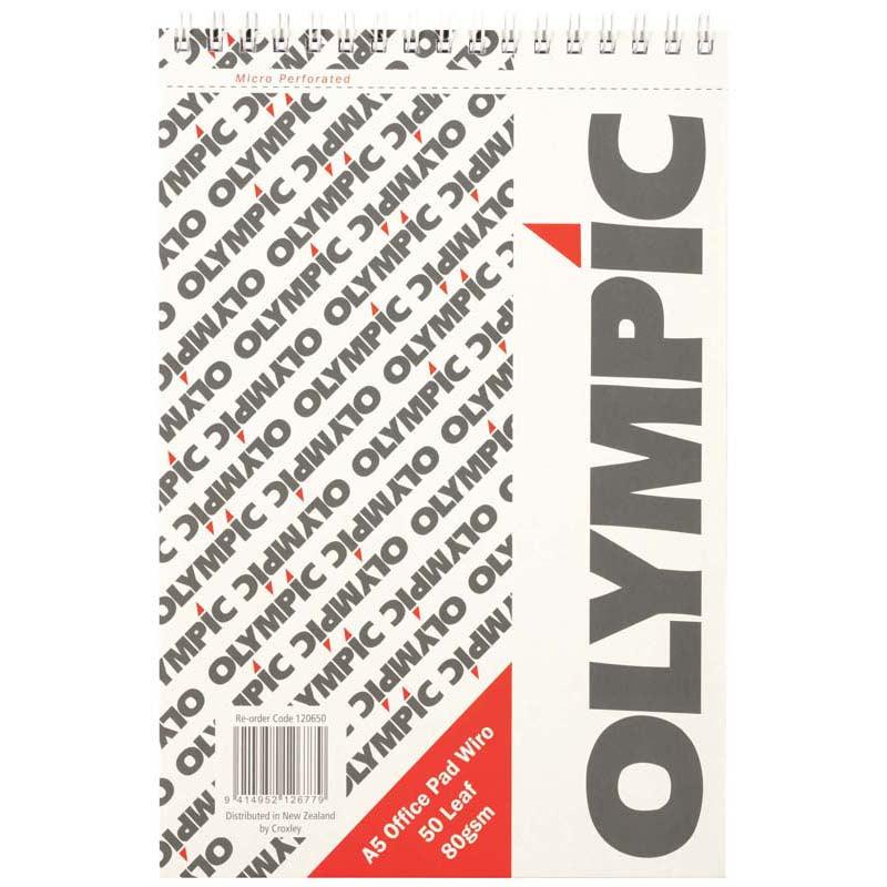 Olympic Pad A5 Wiro Office 50 Leaf 80gsm - Office Connect 2018