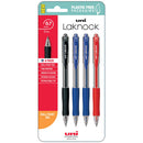 Uni Laknock 0.7mm Fine Retractable Assorted Hangsell Pk4 - Office Connect 2018