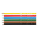 Milan Coloured Pencils Hexagonal Pack 6 Assorted Colours - Office Connect 2018
