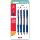 Uni Laknock 0.7mm Fine Retractable Blue Hangsell Pk4 - Office Connect 2018