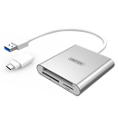 UNITEK USB 3.0 to Multi-In-One Card Reader. Includes USB-C Adapter Aluminuim Style Housing. Bus powered. Data Transfer up to 5Gbps. Reads Any Type of Memory Card. Plug and play. - Office Connect 2018