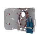 DYNAMIX FTTH Compact Wall Outlet 1 Port SC Duplex / LC Quad, Up to 4 fibres, Unloaded - Office Connect 2018