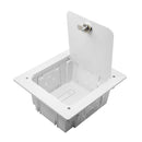 DYNAMIX Recessed Entertainment Box Delivering AV, data & power in Wall connectivity. Supplied with Optional Lockable Lid. 3x device openings, ABS Moulded Plastic. Dimensions: 210 x 240 x 102mm - Office Connect 2018