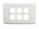 AMDEX Six Port RJ45 Face Plates. AMDEX style.