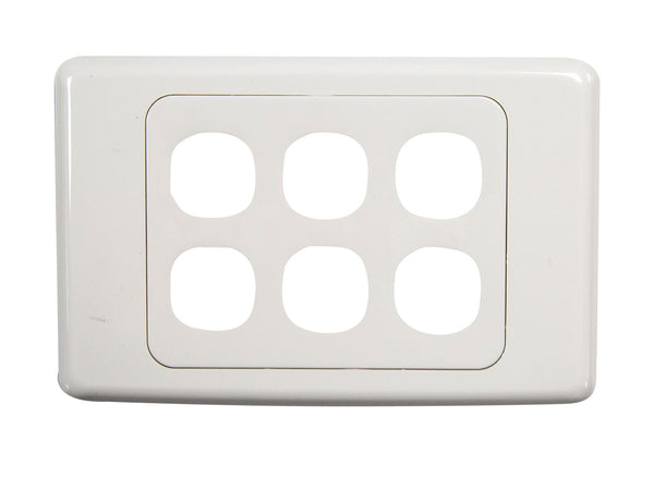 AMDEX Six Port RJ45 Face Plates. AMDEX style. - Office Connect 2018
