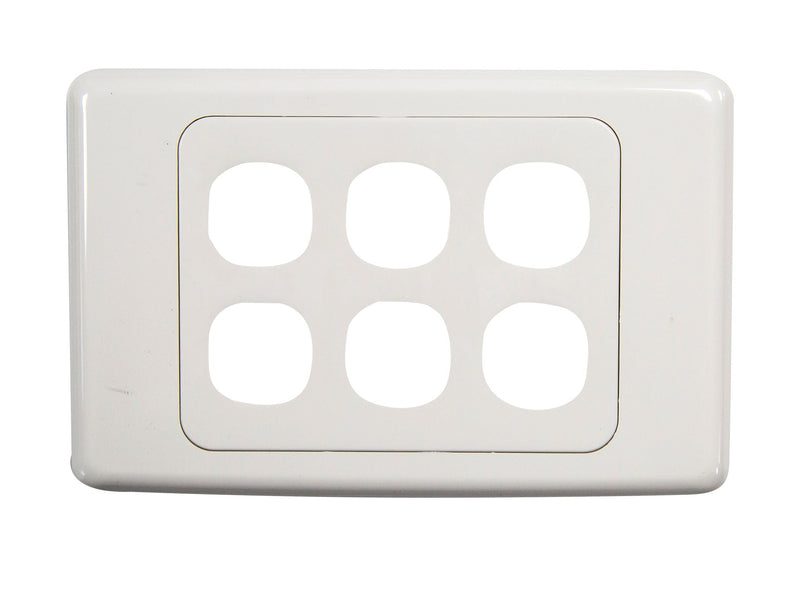 AMDEX Six Port RJ45 Face Plates. AMDEX style.