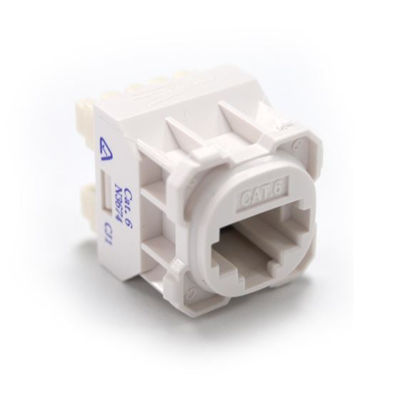 AMDEX Cat6 RJ45 Jack for AMDEX Face Plates. White Recommend for use with RJ45 plugs only. T568A Wiring Only. - Office Connect 2018