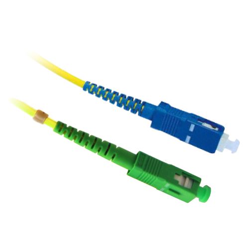 DYNAMIX 2M 9u SCAPC/SC Simplex Single Mode G657A1 Bend Insensitive Fibre Lead. Yellow LSZH Jacket